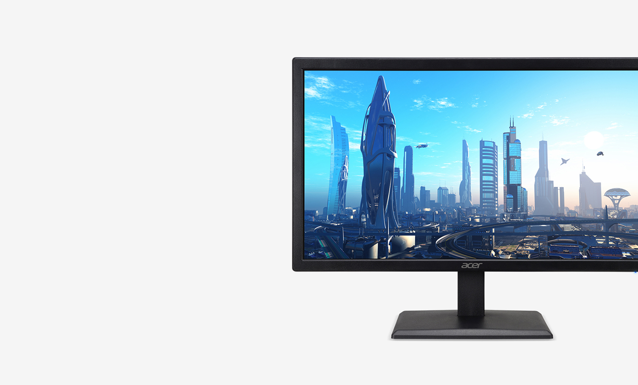 An Acer EG0 Monitor is facing front.